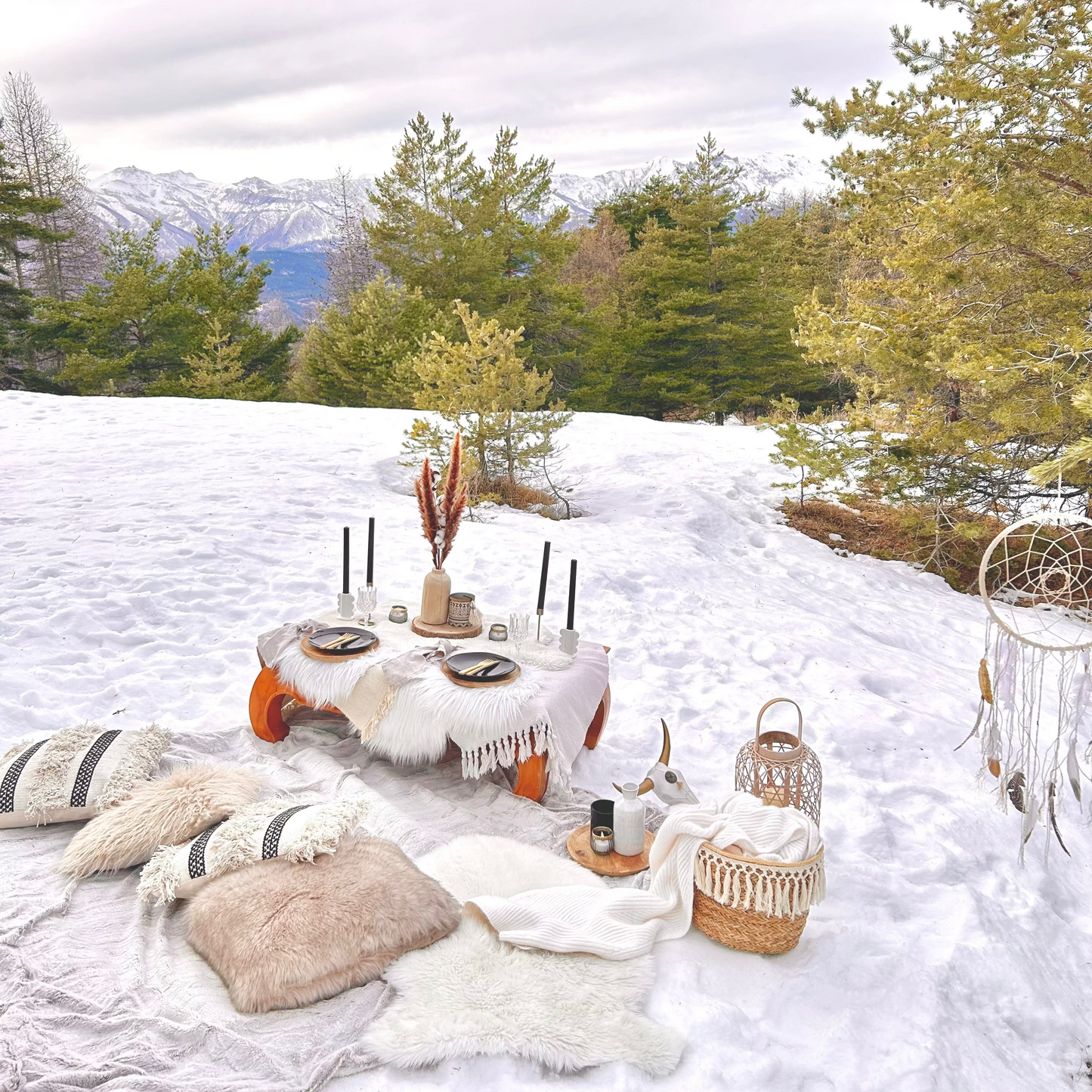 Esprit montagne - Fondue à la plage