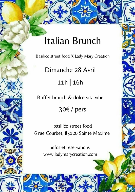 Italian brunch Dimanche 28 Avril